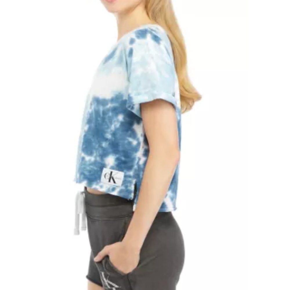 Calvin Klein Tie Dye Short Sleeve Top - Picture 3 of 3